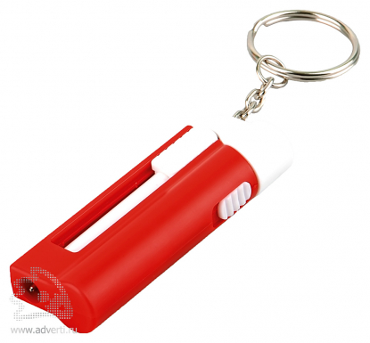 Брелок-ручка с фонариком Фотон, красный
