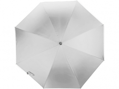 Зонт-трость Майорка, серебристый, купол