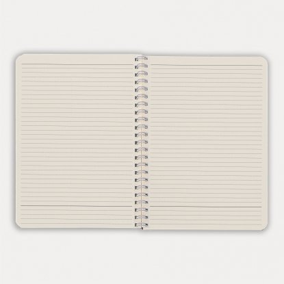 Блокнот на двойной пружине HELIX, черный с белым