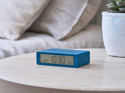 Часы настольные Flip Mini, темно-бирюзовые