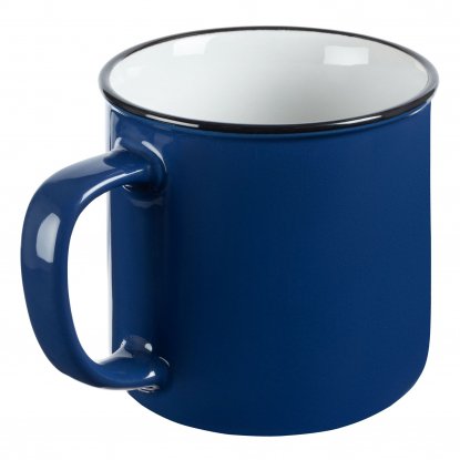 Кружка Dacha, синяя, ручка