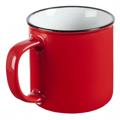Кружка Dacha, красная, ручка