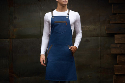 Фартук Craft, синий (джинс), пример использования