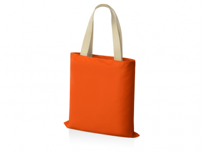 Сумка для шопинга Steady хлопковая с парусиновыми ручками, 260 г/м2, оранжевая