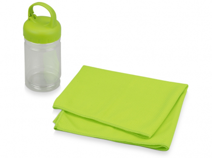 Подарочный набор Klap, зеленый, полотенце для фитнеса