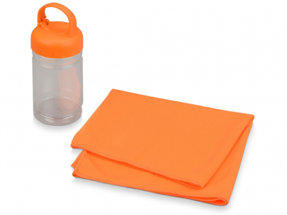 Подарочный набор Klap, оранжевый, полотенце для фитнеса