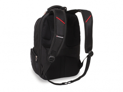 Рюкзак ScanSmart с отделением для ноутбука 15", Wenger, чёрный, спина