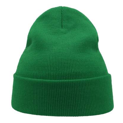 Шапка вязаная двойная Wind-S, зеленая
