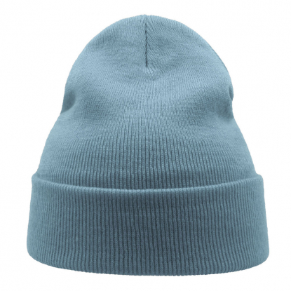 Шапка вязаная двойная Wind-S, светло-голубая