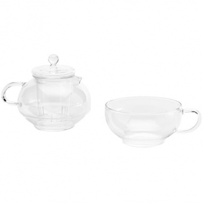 Чайный набор Crystal Clear, чайник и чашка
