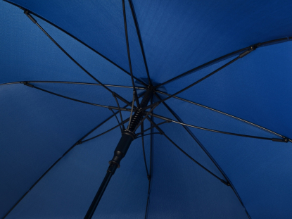 Зонт-трость Lunker с куполом диаметром 135 см, синий, спицы
