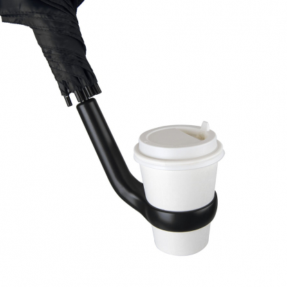 Зонт-трост Liverpool с ручкой-держателем, полуавтомат, пример использования