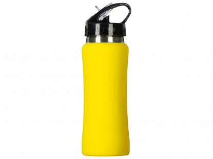 Бутылка для воды Bottle C1, soft touch, желтая