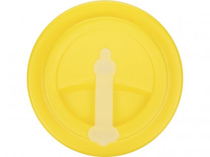 Пластиковый стакан с двойными стенками Take away, желтый
