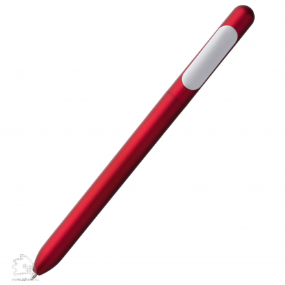 Ручка шариковая Swiper Silver, красная, клип