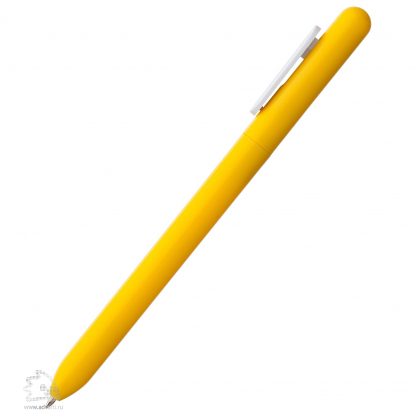 Шариковая ручка Swiper, жёлтая, вид сбоку