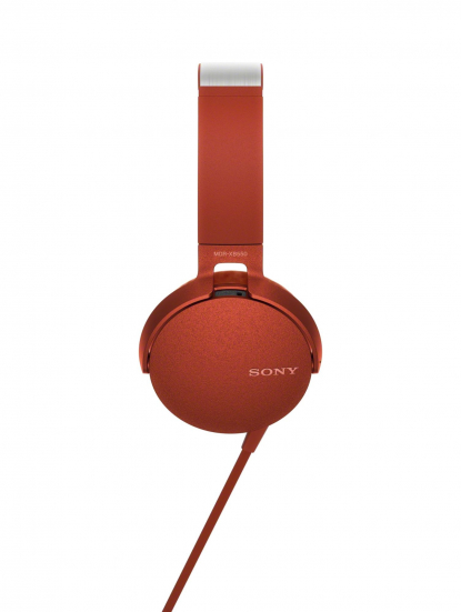 Наушники Sony XB-550, красные, профиль