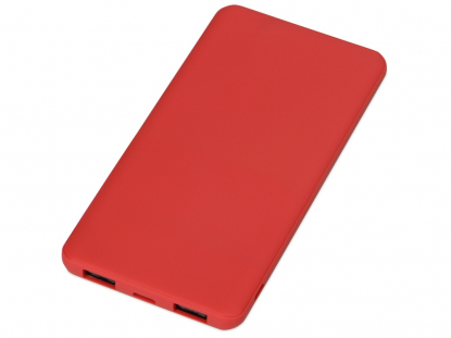 Портативное зарядное устройство Reserve с USB Type-C, 5000 mAh, красное