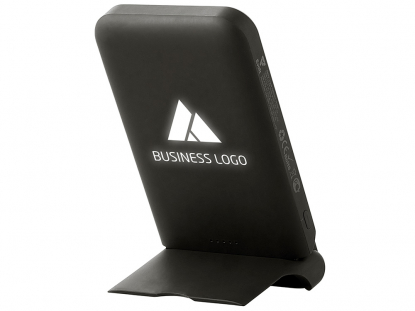 Беспроводной внешний аккумулятор с подсветкой лого и подставкой Magflash, 10000 мАч, 15 Вт