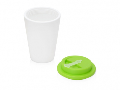Пластиковый стакан с двойными стенками Take away, зеленое яблоко