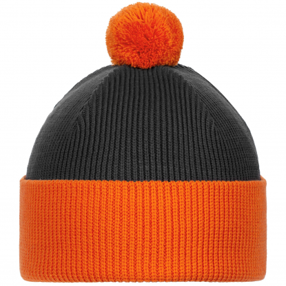 Шапка Snappy, антрацит с оранжевым