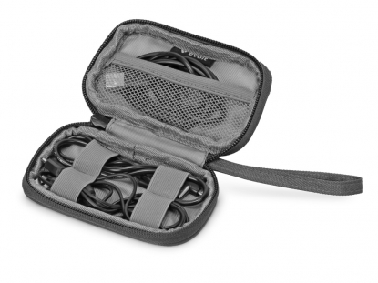 Органайзер для проводов Keep Organized S, темно-серый, пример использования