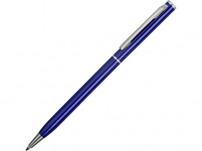 Ручка шариковая Атриум Silver, ярко-синяя