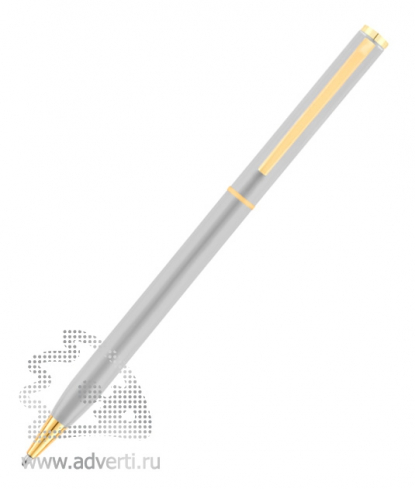 Ручка металлическая шариковая Жако, серебристая