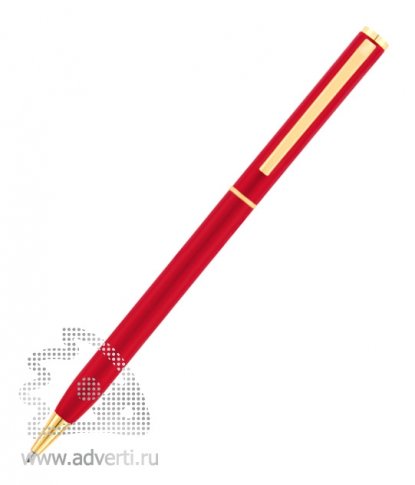 Ручка металлическая шариковая Жако, красная