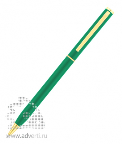 Ручка металлическая шариковая Жако, зелёная