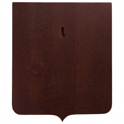 Плакетка Riddle Silver, коричневая, оборотная сторона