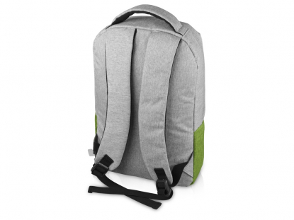 Рюкзак Fiji с отделением для ноутбука, зеленый, вид сзади