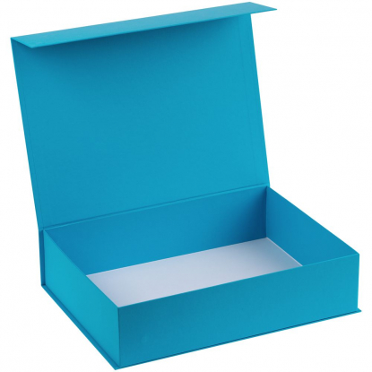 Коробка Koffer, голубая, открытая