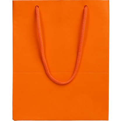 Пакет бумажный Ample S, оранжевый, вид спереди