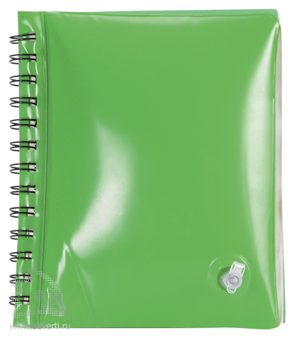 Блокнот надувной Малокен, зеленый