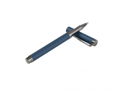 Ручка металлическая шариковая Venezia Pragmatico софт-тач, синяя