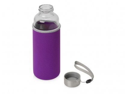 Бутылка для воды Pure c чехлом, фиолетовая