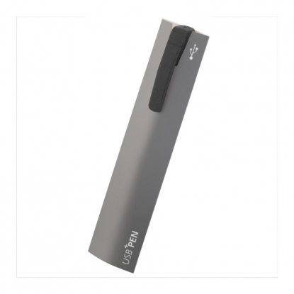Ручка с флеш-картой USB 16GB TURNUSsofttouch M Klio Eterna, черная, в упаковке