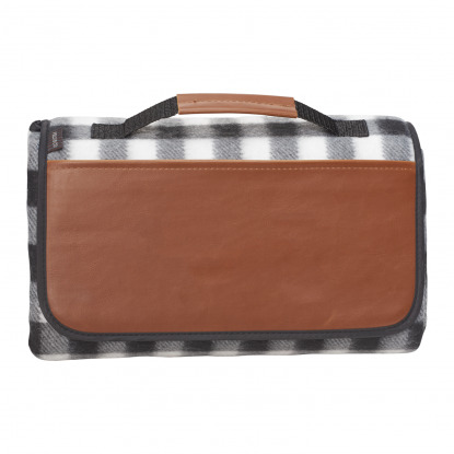 Флисовый плед Field & Co.® Buffalo Plaid, белый