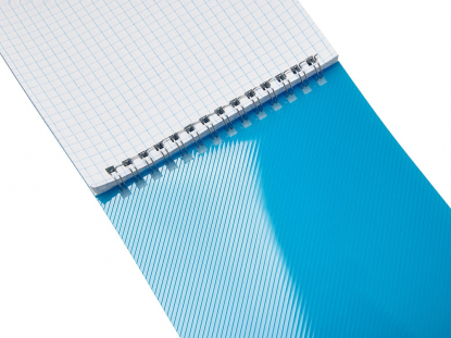 Блокнот А5 в пластиковой обложке, синий