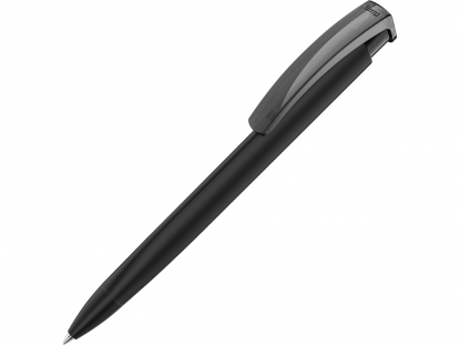 Шариковая ручка трехгранная TRINITY K transparent GUM soft-touch, черная