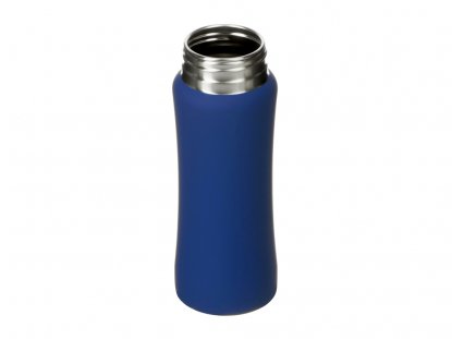 Бутылка для воды Bottle C1, soft touch, темно-синяя