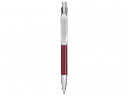 Ручка металлическая шариковая Large, бордовая, вид сзади