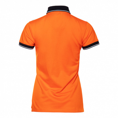 Рубашка поло Stan Contrast W, женская, оранжевая с черным