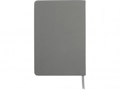 Блокнот А5 Magnet soft-touch с магнитным держателем для ручки, серый, обратная сторона
