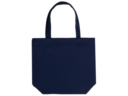 Сумка Levy хлопковая с широким дном, 240 г/м2, синяя