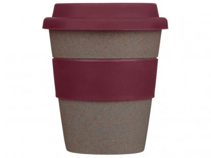 Стакан из бамбукового волокна Café, бордовый