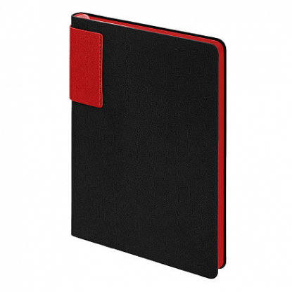 Ежедневник Flexy Star Sivilia Grey Edition Color А5, недатированный, чёрный с красным