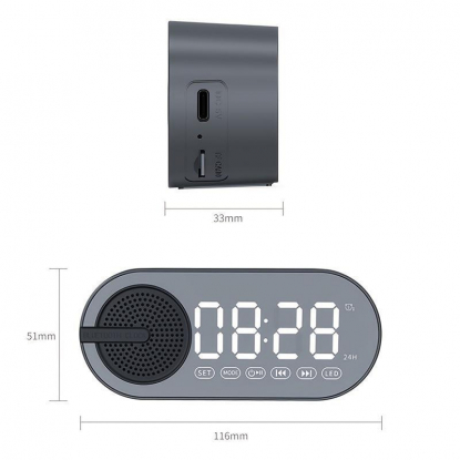 Колонка беспроводная MyTone Sound Clock c часами