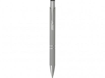 Ручка металлическая шариковая C1 soft-touch, серая